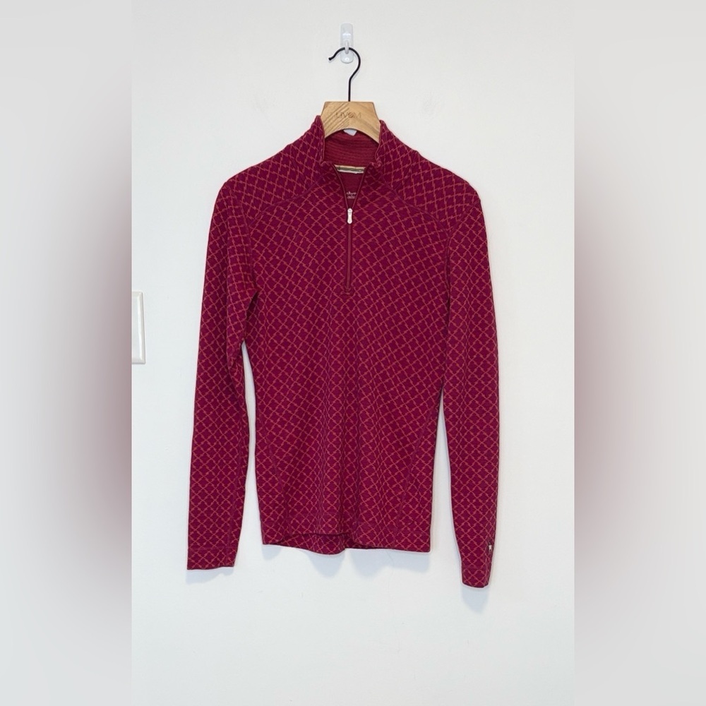 Smartwool Classic Thermal Merino Baselayer Womens 1/4 Zip , sz : large